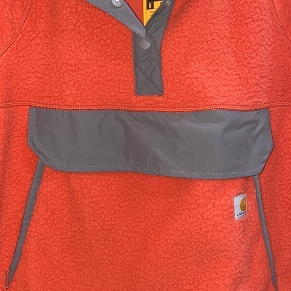 Nwt Carhartt Women's Relaxed Fit Front Pocket Fleece Pullover Size Medium - Picture 4 of 16